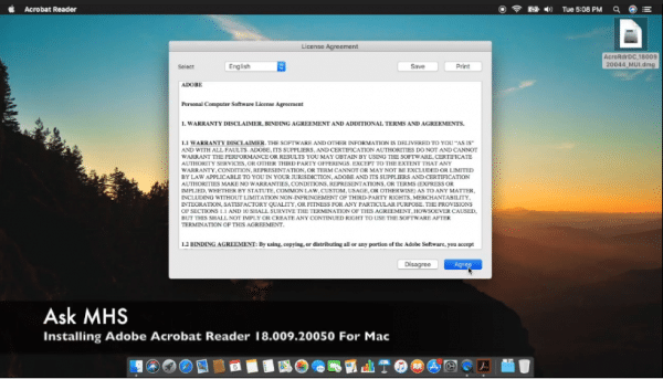 Cómo instalar Adobe Acrobat Reader en Mac OS